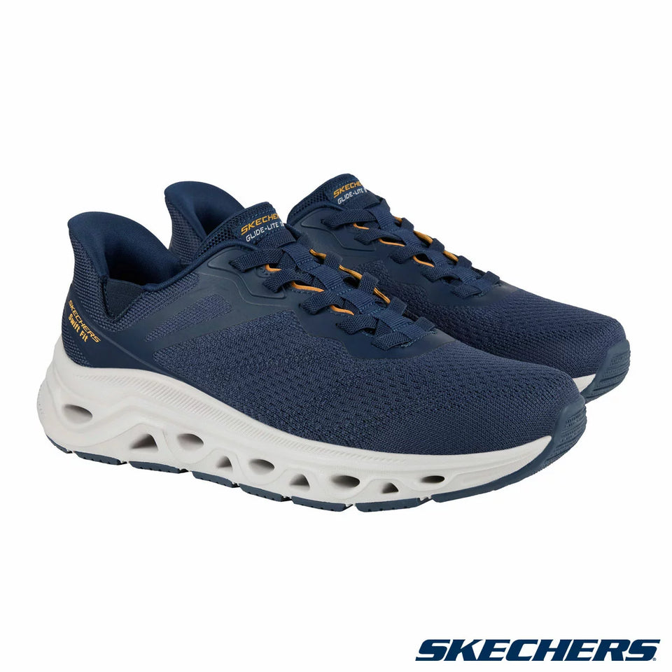 Skechers Men's Navy Glide Step Swift Fit Hands Free Sneakers