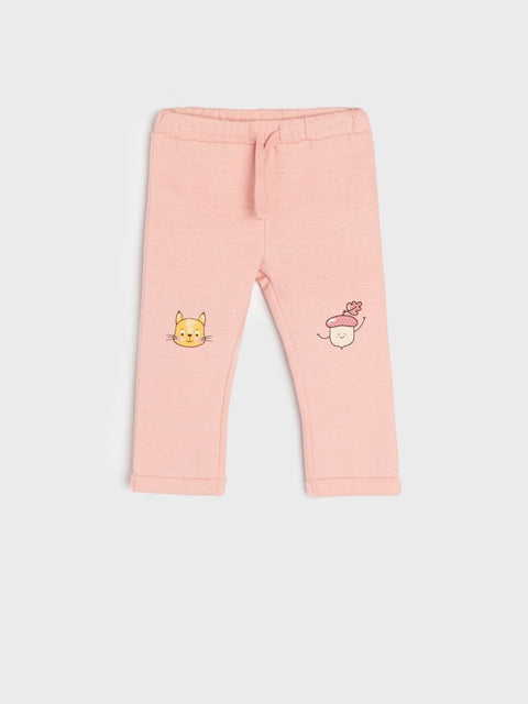 Sinsay Baby Girl's Coral Sweatpants ANFK843