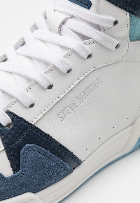 Steve Madden Men's White & Blue Kobe-M Sneakers | Steve Madden In Lebanon