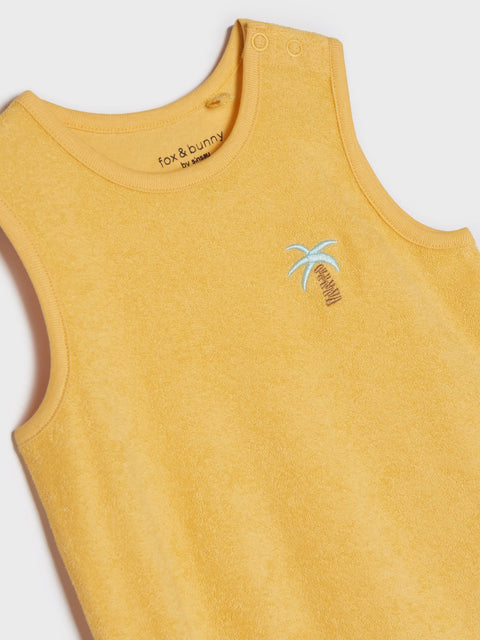 Sinsay Fox & Bunny Baby Boy's Mustered Romper | Sinsay In Lebanon