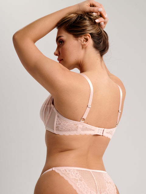 Sinsay Women's Pastel Pink Lace Mesh Bra|Sinsay In Lebanon