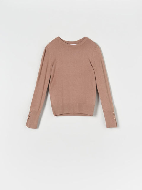 Sinsay Women's Beige Decorative Buttons Sweater | Sinsay In Lebanon