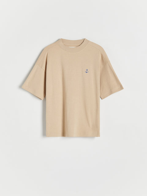 Reserved Boy's Beige Oversized T-Shirt | Reserved In Lebanon