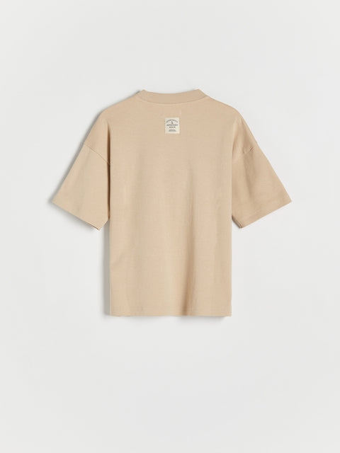 Reserved Boy's Beige Oversized T-Shirt | Reserved In Lebanon