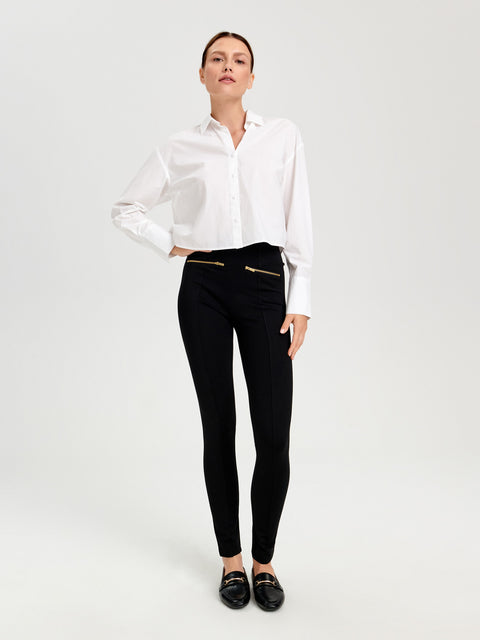Sinsay Women's Black Fabric Pants   | Sinsay in Lebanon