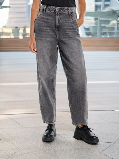 Sinsay Women's Dark Gray High Waist Jeans | Sinsay In Lebanon