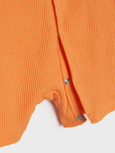 Sinsay Fox & Bunny Baby Boy's Orange Romper | Sinsay In Lebanon
