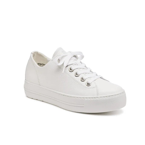 Paul Green Women's White Bixby Sneaker | Paul Green In Lebanon