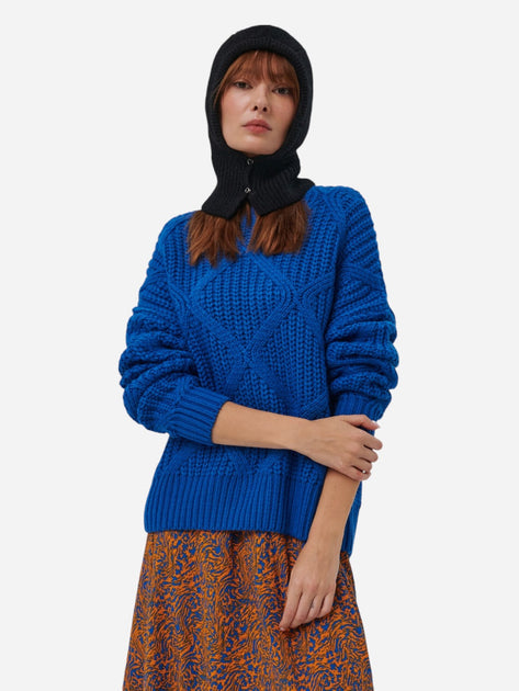 Sinsay Women's Black One Size Knitted Hooded Hat| Sinsay In Lebanon