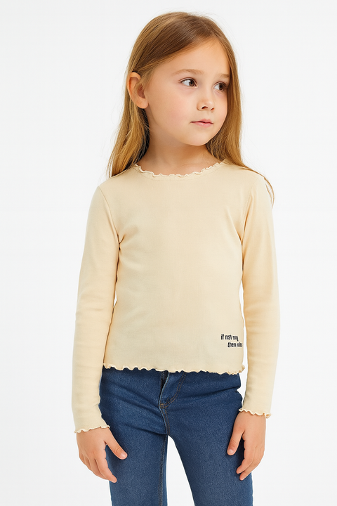 S.Oliver Girl's Beige Blouse |S.Oliver In Lebanon