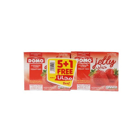Domo Jelly Strawberry Flavor 5+1 Free
