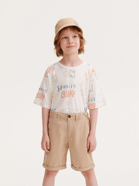 Reserved Boy's Beige Bermuda Shorts | Reserved In Lebanon