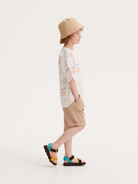 Reserved Boy's Beige Bermuda Shorts | Reserved In Lebanon