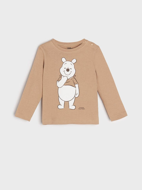 Sinsay Baby Boy's Camel Winnie The Pooh Long Sleeve Blouse |Sinsay In Lebanon