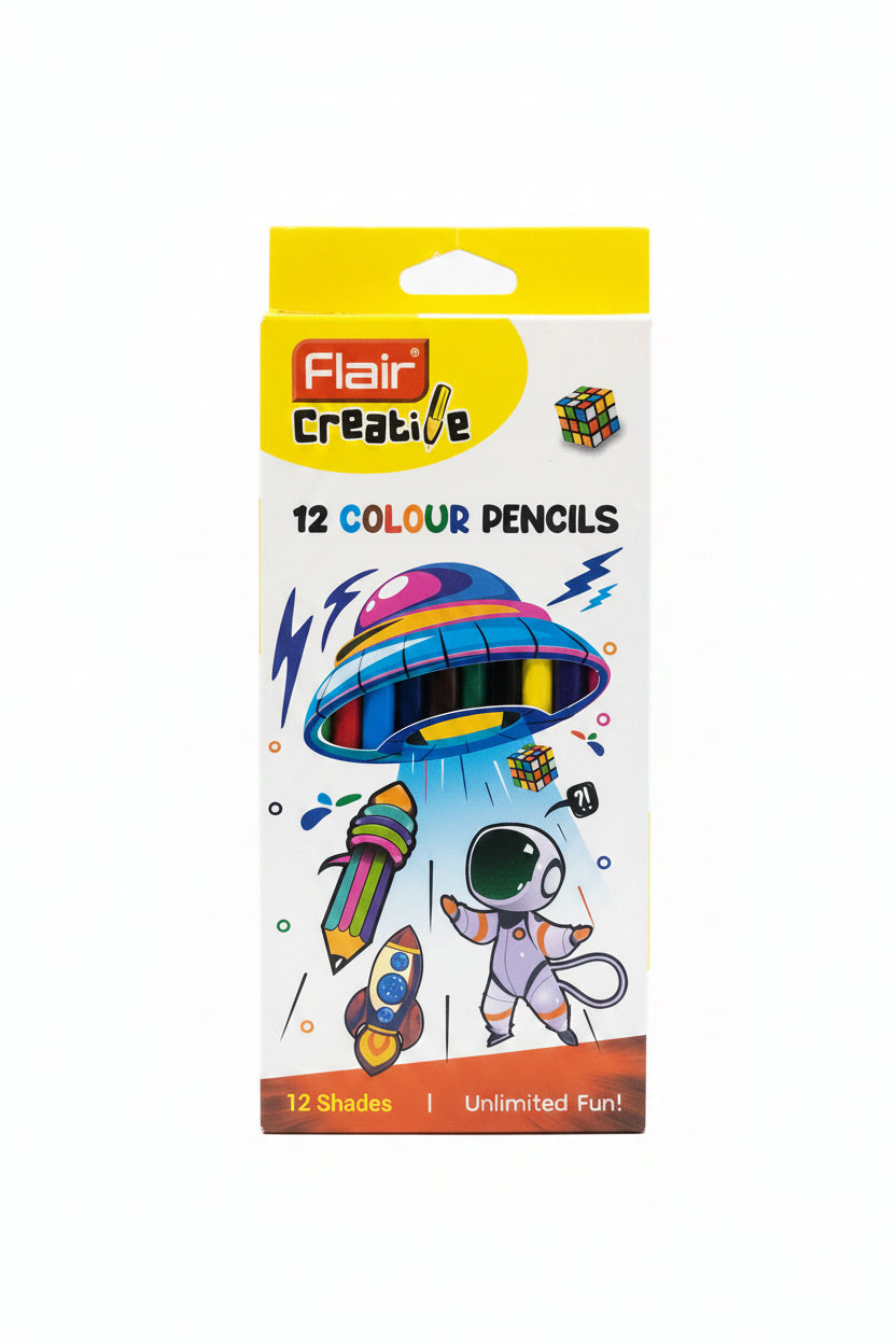 Flair Creative 12 Shade Coloring Pencils FA-8049