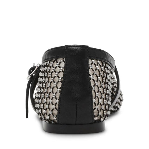 Steve Madden Women's Black Mesh Rhinestone Rejoice-MR Flat |Steve Madden In Lebanon