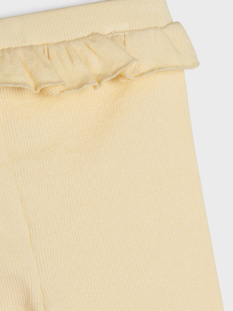 Sinsay Baby Girl's Light Yellow Leggings With Ruffle Details | Sinsay In Lebanon