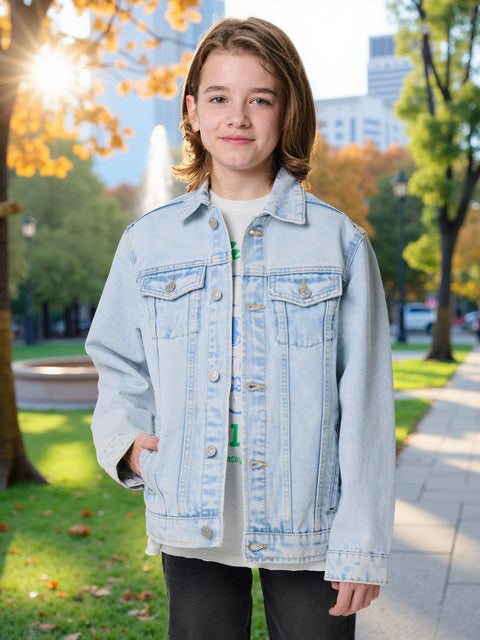 Sinsay Boy's Light Wash Denim Jacket | Sinsay in Lebanon