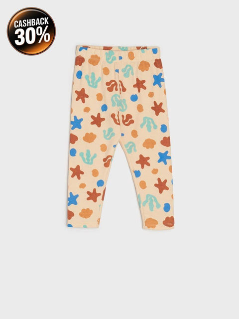 Sinsay Baby Girl's Beige Legging With A Print | Sinsay In Lebanon