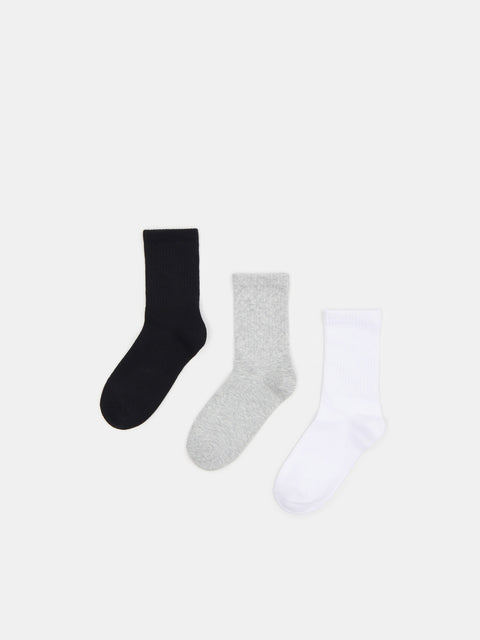 Sinsay Women's Grey/White/Black 3 pack Socks| Sinsay in Lebanon