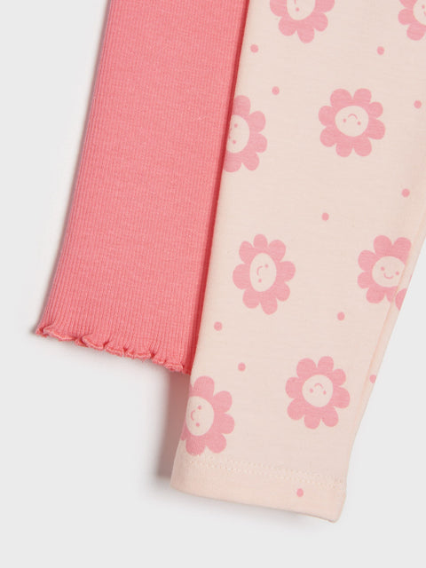 Sinsay Baby Girl's Pack Of 2 Pink Leggings | Sinsay In Lebanon