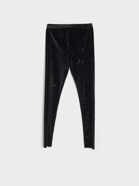 Sinsay Girl's Black Leggings With Glitters | Sinsay In Lebanon