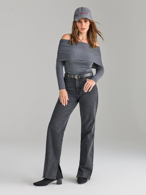 Sinsay Women's Grey Slim Fit Blouse   | Sinsay in Lebanon