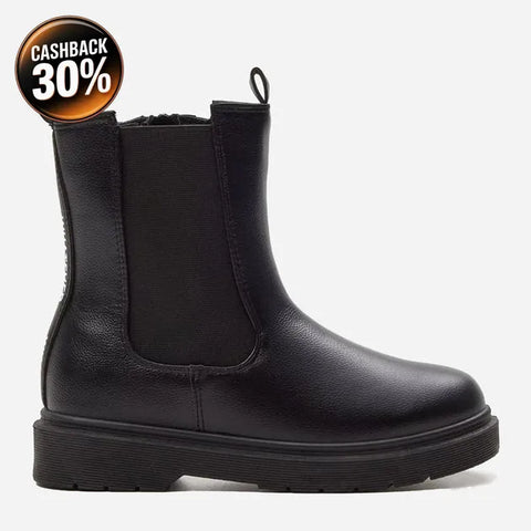 Reserved Women's Black Leather Ankled Boots |Reserved In Lebanon