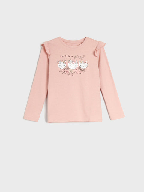 Sinsay Baby Girl's Light Pink Printed Blouse | Sinsay In Lebanon