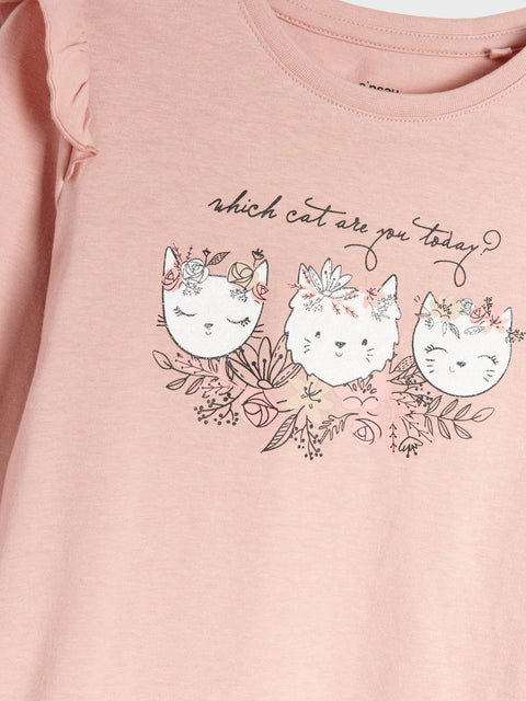 Sinsay Baby Girl's Light Pink Printed Blouse | Sinsay In Lebanon