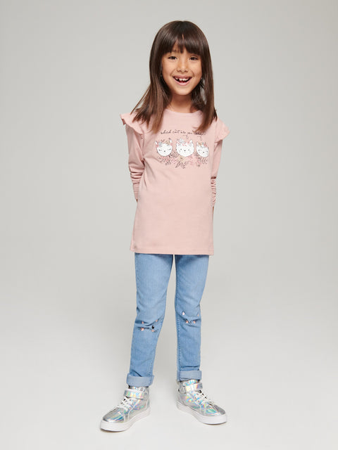 Sinsay Baby Girl's Light Pink Printed Blouse | Sinsay In Lebanon
