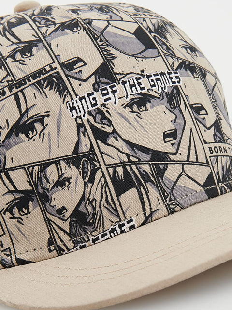 Reserved Boy's Beige King of The Games Printed Hat |Reserved In Lebanon