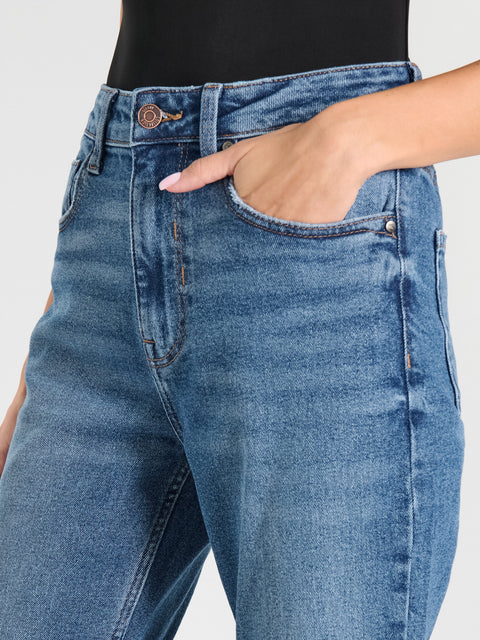 Sinsay Women's Blue Straight Leg Jeans|Sinsay In Lebanon