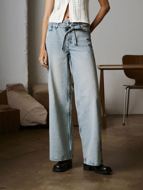 Sinsay Women's Light Blue Wide Leg Jeans | Sinsay In Lebanon