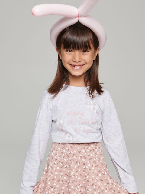 Sinsay Girl's Light Grey/Dusty Rose Long Sleeve Blouse 2-pack | Sinsay In Lebanon