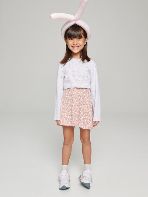 Sinsay Girl's Light Grey/Dusty Rose Long Sleeve Blouse 2-pack | Sinsay In Lebanon