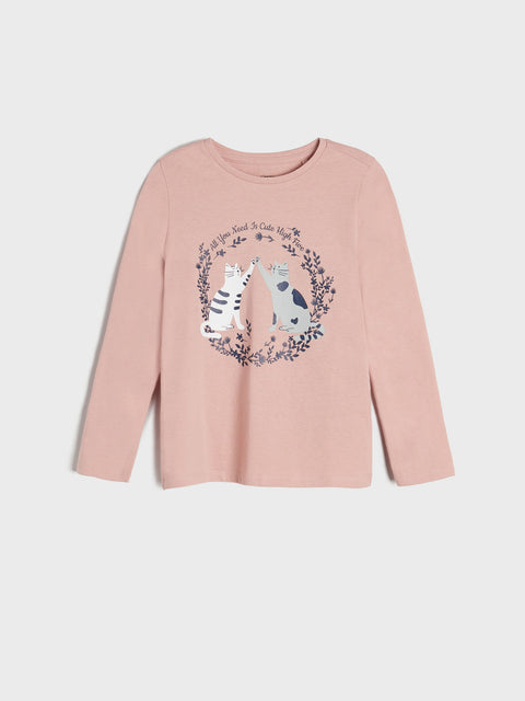 Sinsay Baby Girl's Light Grey/Dusty Rose Long Sleeve Blouse 2-pack | Sinsay In Lebanon