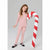 Sinsay Girl's Light Pink With An All Over Sparkly Gold Star Print Elastic Waistband Leggings