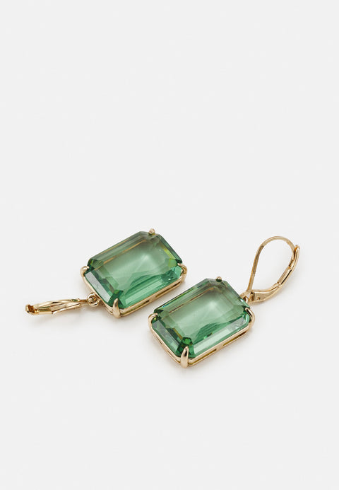 Lauren Ralph Lauren Women's Gold Tone Green Crystal Drop Earrings |Lauren Ralph Lauren In Lebanon