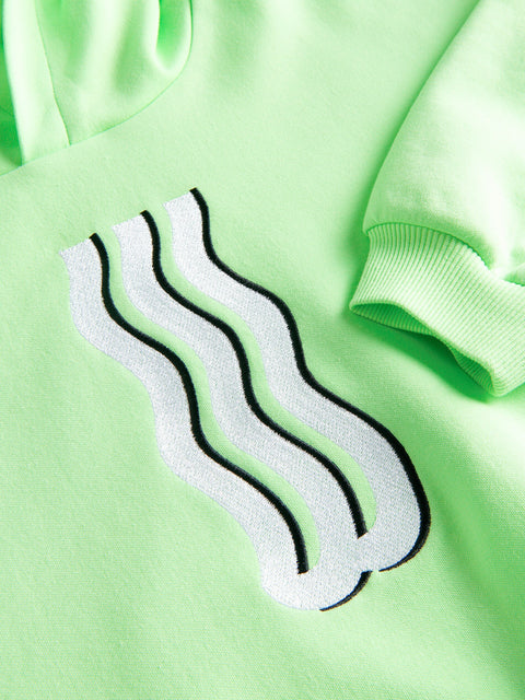 Reserved Boy's Light Green Hooded Velvet Sweatshirt | Reserved In Lebanon