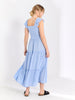 Sinsay Women's Light Blue Tiered Maxi Dress | Sinsay In Lebanon