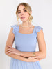 Sinsay Women's Light Blue Tiered Maxi Dress | Sinsay In Lebanon