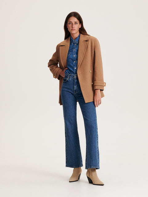 Reserved Women's Wheat Wool Rich Jacket | Reserved In Lebanon