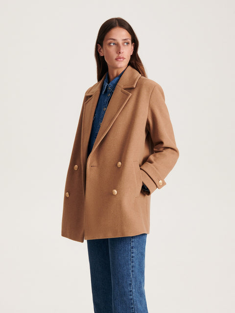 Reserved Women's Wheat Wool Rich Jacket | Reserved In Lebanon