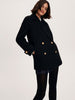 Reserved Women's Black Wool Rich Coat | Reserved In Lebanon
