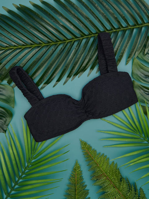 Sinsay Women's Black Elastic Straps Bikini Top | Sinsay In Lebanon