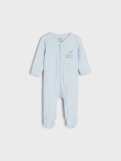 Sinsay Baby Girl's White/Light Blue V-Neck Cotton Overalls 2-Pack | Sinsay In Lebanon