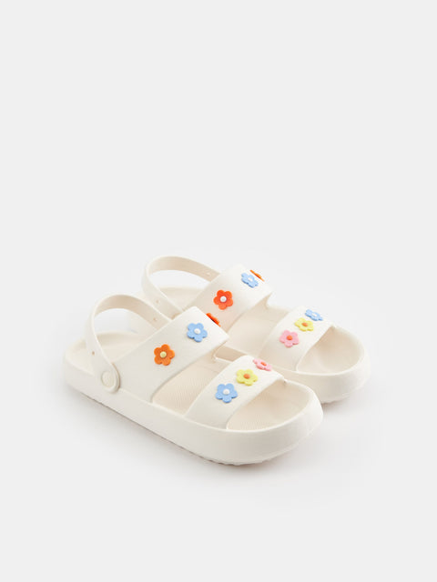 Sinsay Women's  Cream Casual Slippers |Sinsay in Lebanon