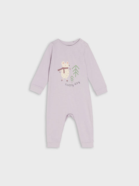 Sinsay Fox & Bunny Baby Girl's Cream & Purple Pack Of 2 Rompers | Sinsay In Lebanon