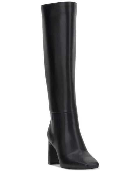 I.n.c. International Concepts Women's Odina Extra Wide-Calf Tall Dress Boots, Exclusively at Macy's - Black Smooth Extra Wide Calf